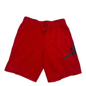 Jordan Men's Jumpman Red/Black Fleece Active Shorts AQ3115-687-687 Size L